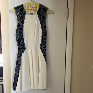 Black & White/Off white Lace Dress